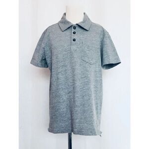 rumi + ryder Boys 8/10 Grey Knit Polo Short Sleeve Shirt BUY 2 GET 1 FREE